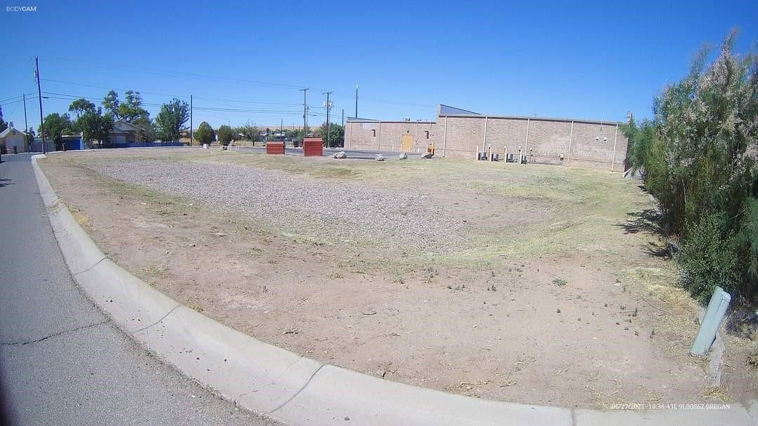 After lot is cleaned up and there are no longer any weeds.