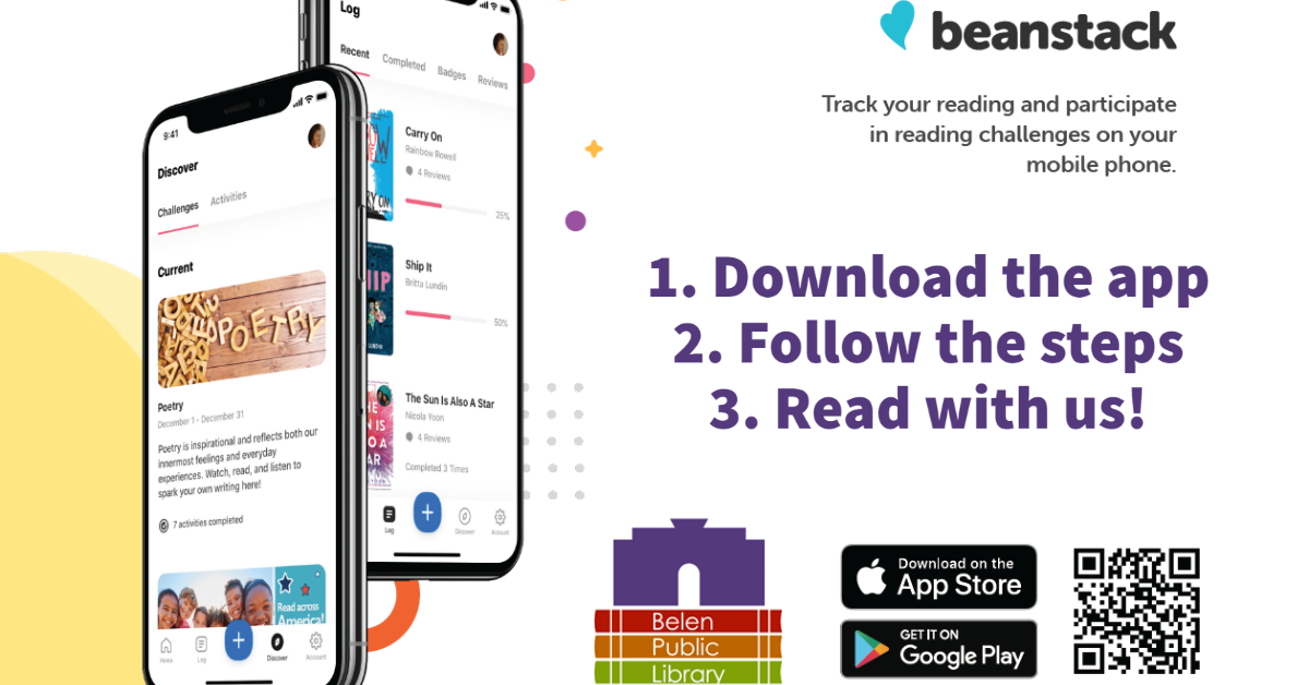Download the Beanstack App and Read With Us to win virtual and real-life prizes