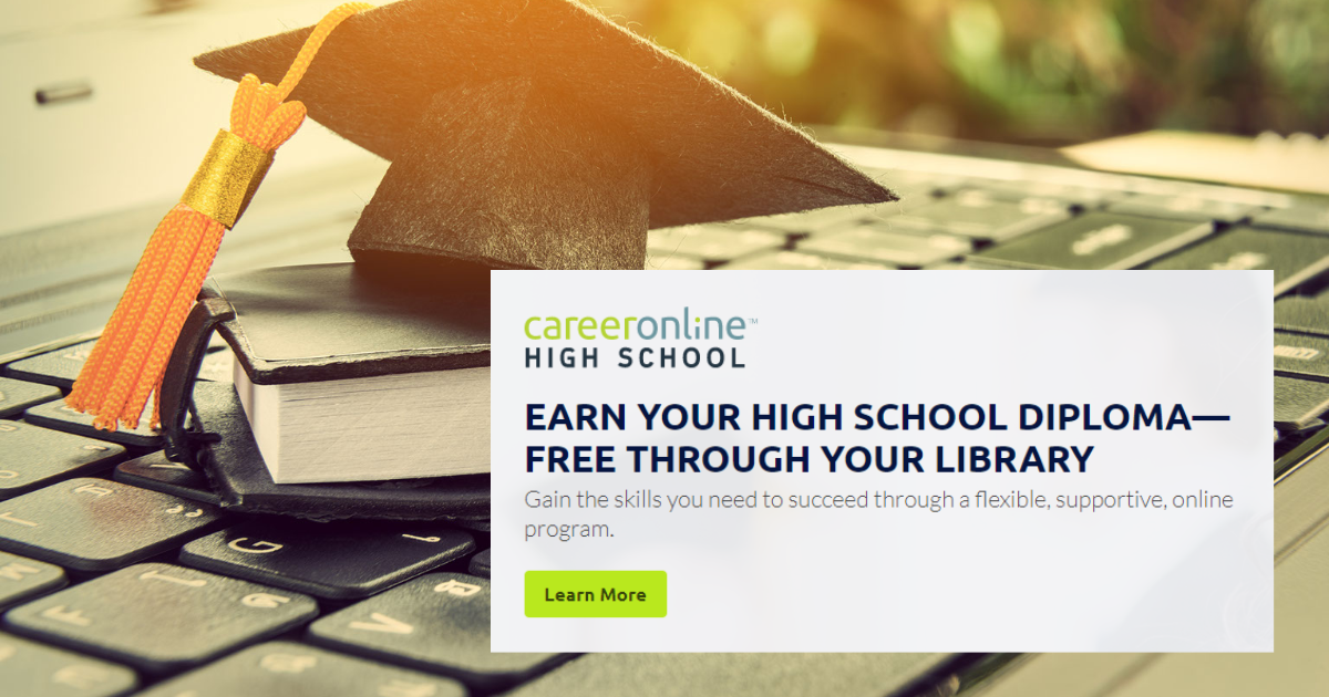 Get your high school diploma online with Career Online High School
