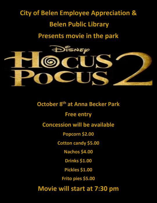 Featured image for “Movie in the Park – Hocus Pocus 2”