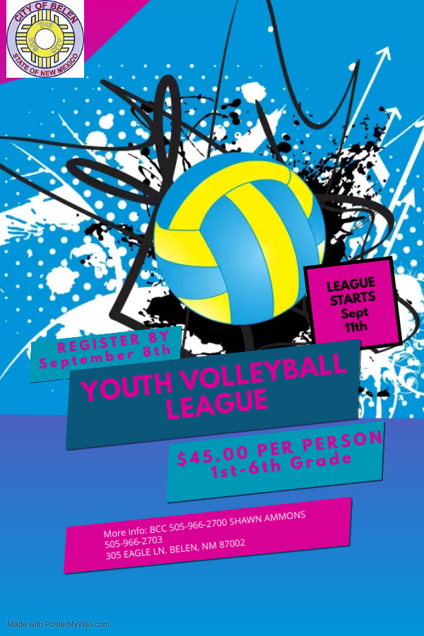 Featured image for “Youth Volleyball League Open for Registration”