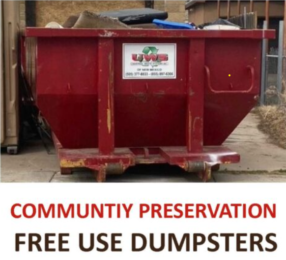 Featured image for “Community Preservation Free Use Dumpsters Aug. 7th – 25th”