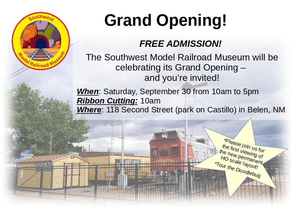 Featured image for “Grand Opening! Southwest Model Railroad Museum”