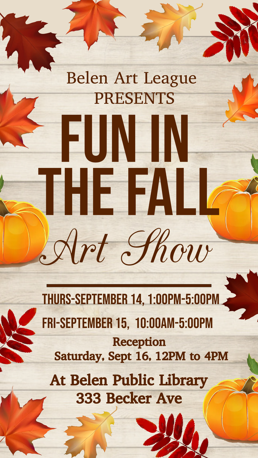 Featured image for “Fun in the Fall Art Show”