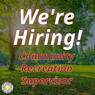 Featured image for “We’re Hiring: Community Recreation Supervisor”