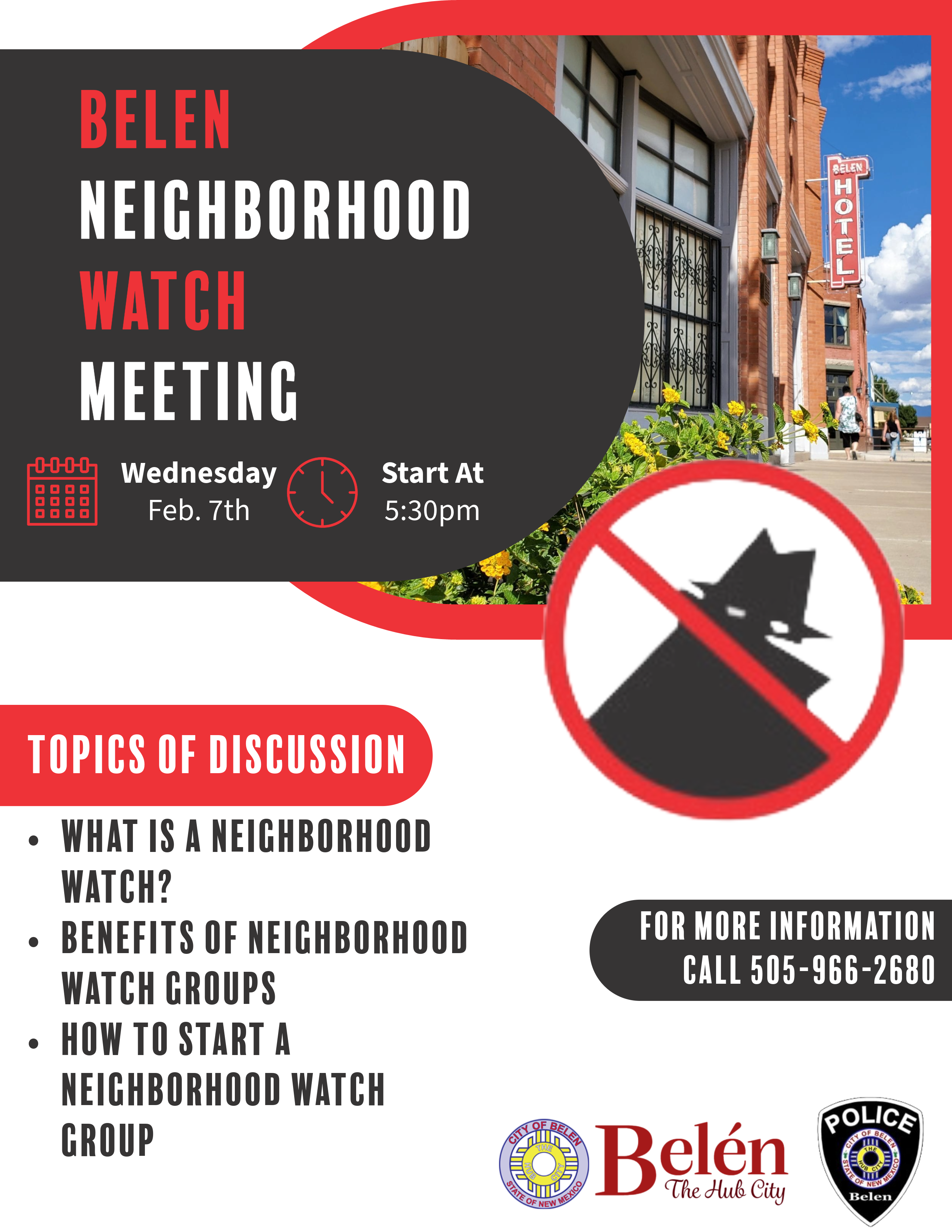 Featured image for “Belen Neighborhood Watch Meeting”