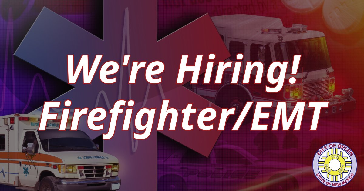 Featured image for “We’re Hiring: Firefighter/EMT”