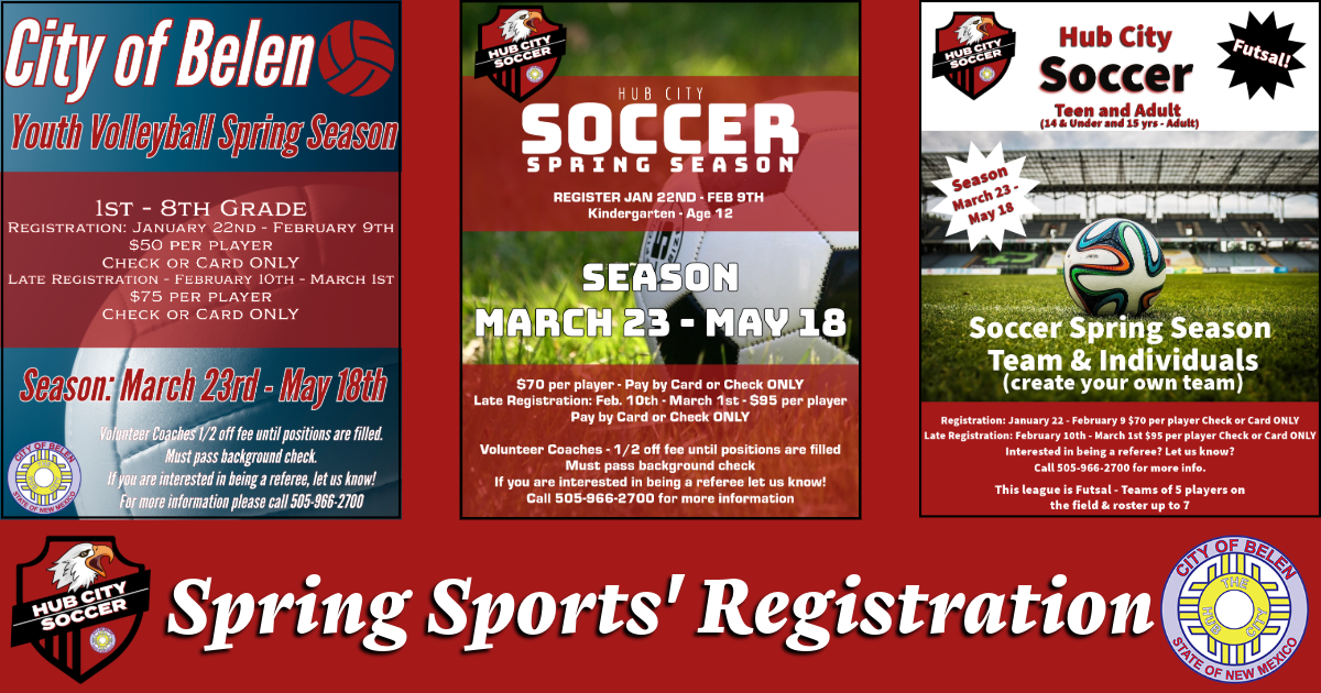 Featured image for “Spring Soccer & Volleyball Registration Open”