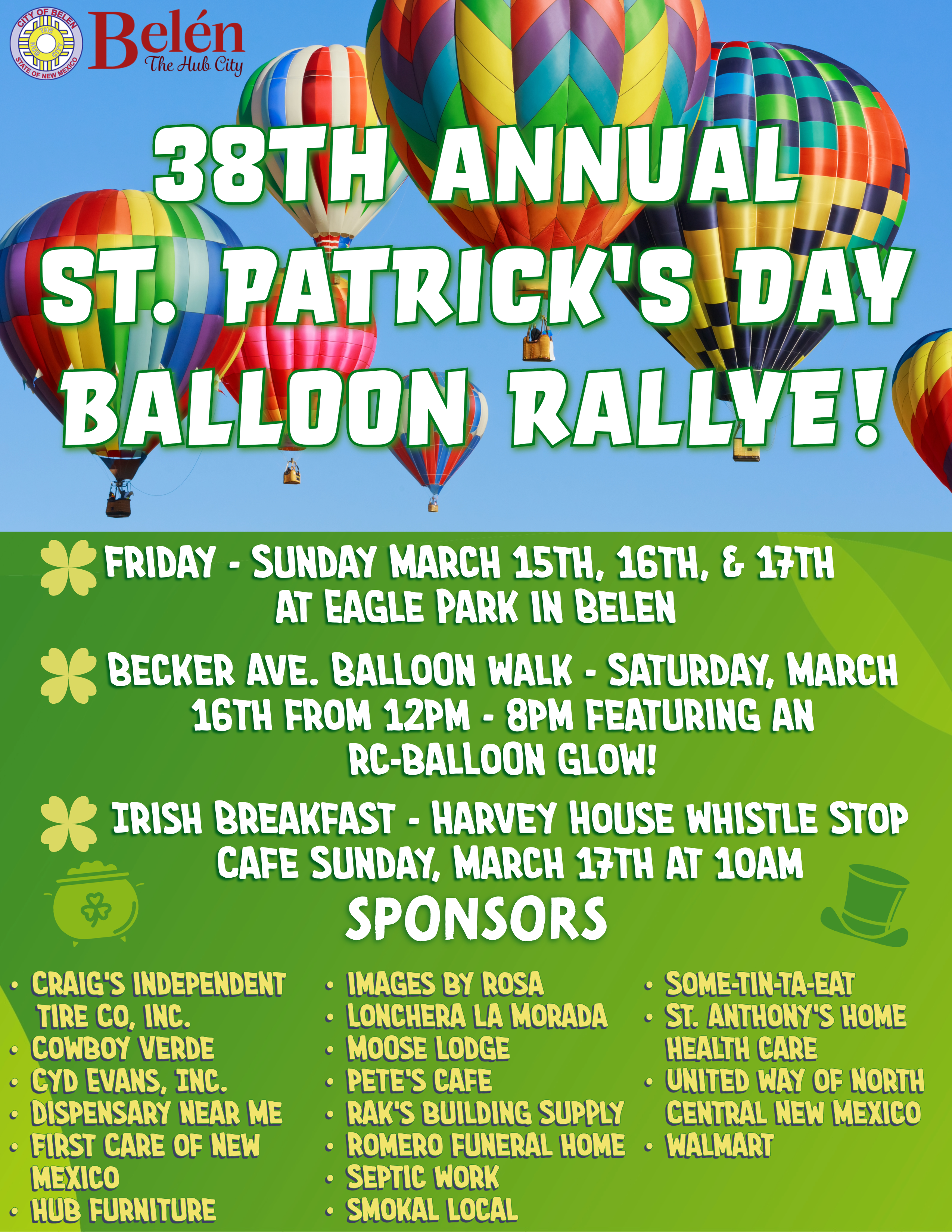 Featured image for “38th Annual St. Patrick’s Day Balloon Rallye!”