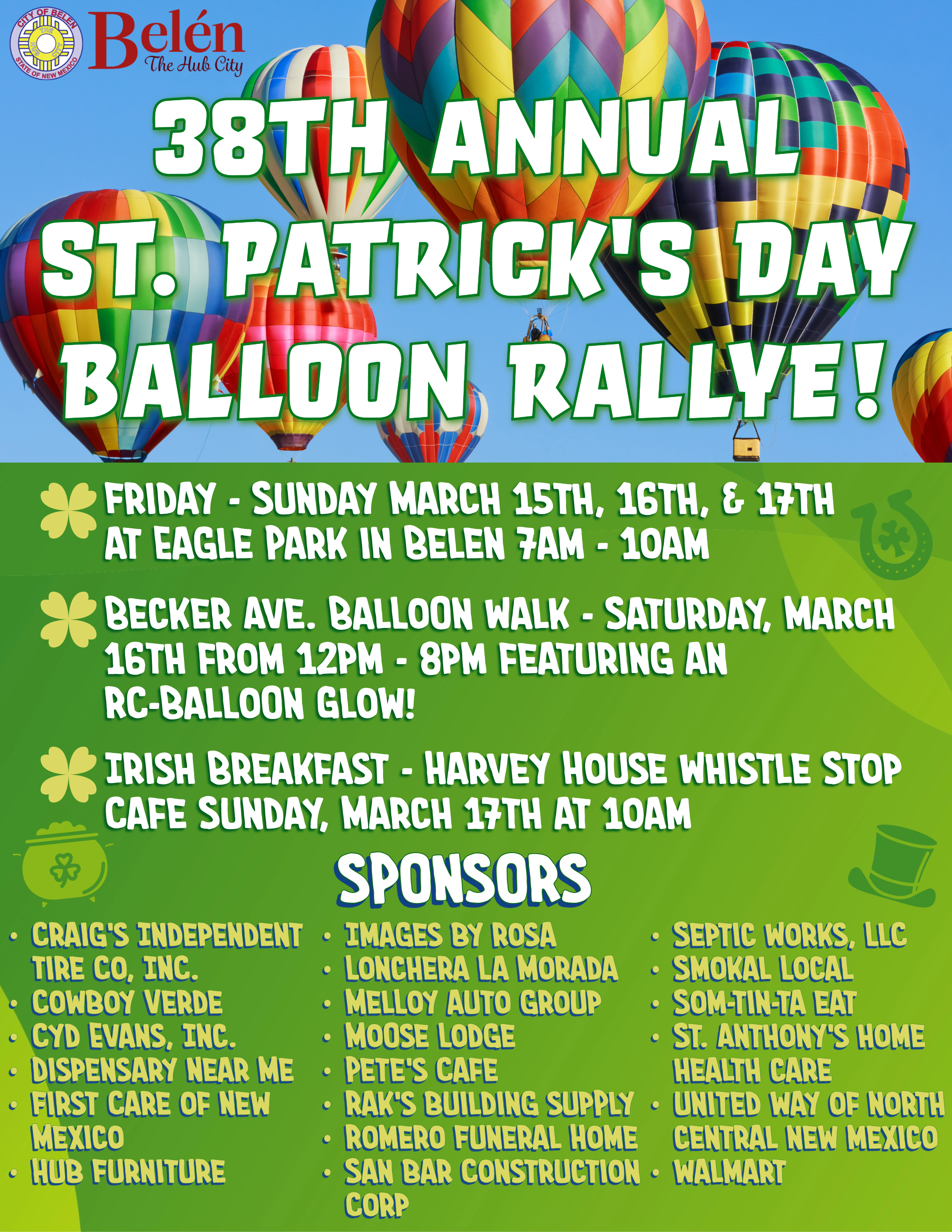 Featured image for “38th Annual St. Patrick’s Day Balloon Rallye!”