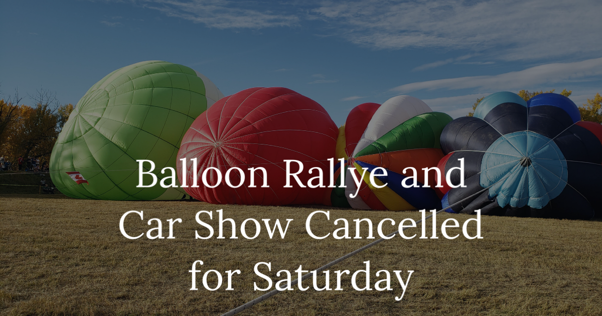 Featured image for “Ballon Rallye/Car Show Cancelled”