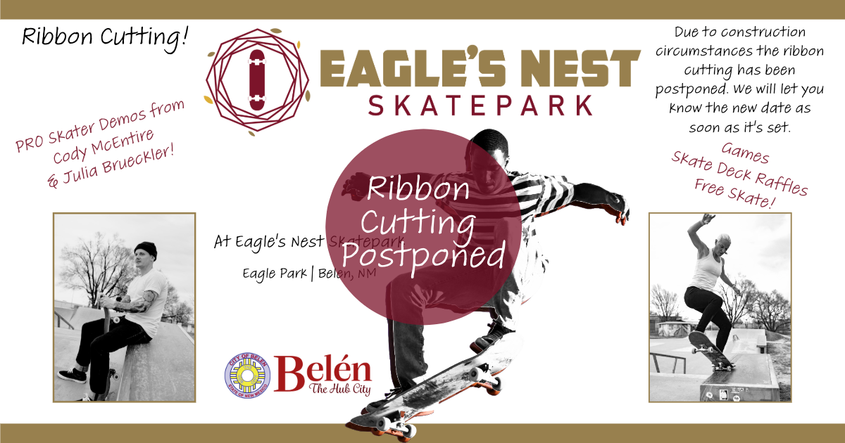 Featured image for “Eagle’s Nest Skatepark Grand Opening Postponed”